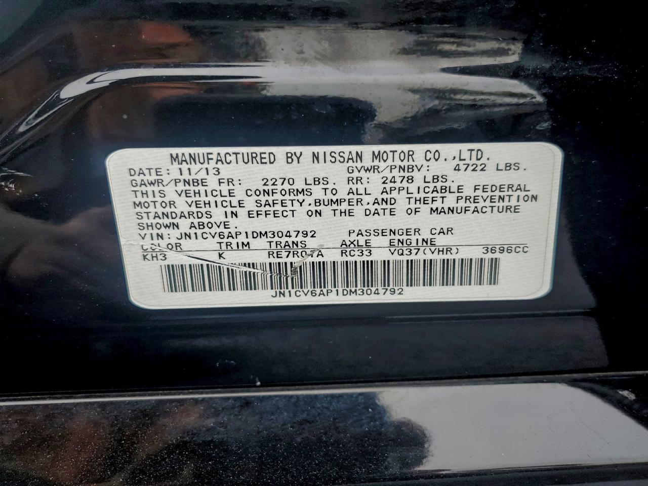 2013 INFINITI G37