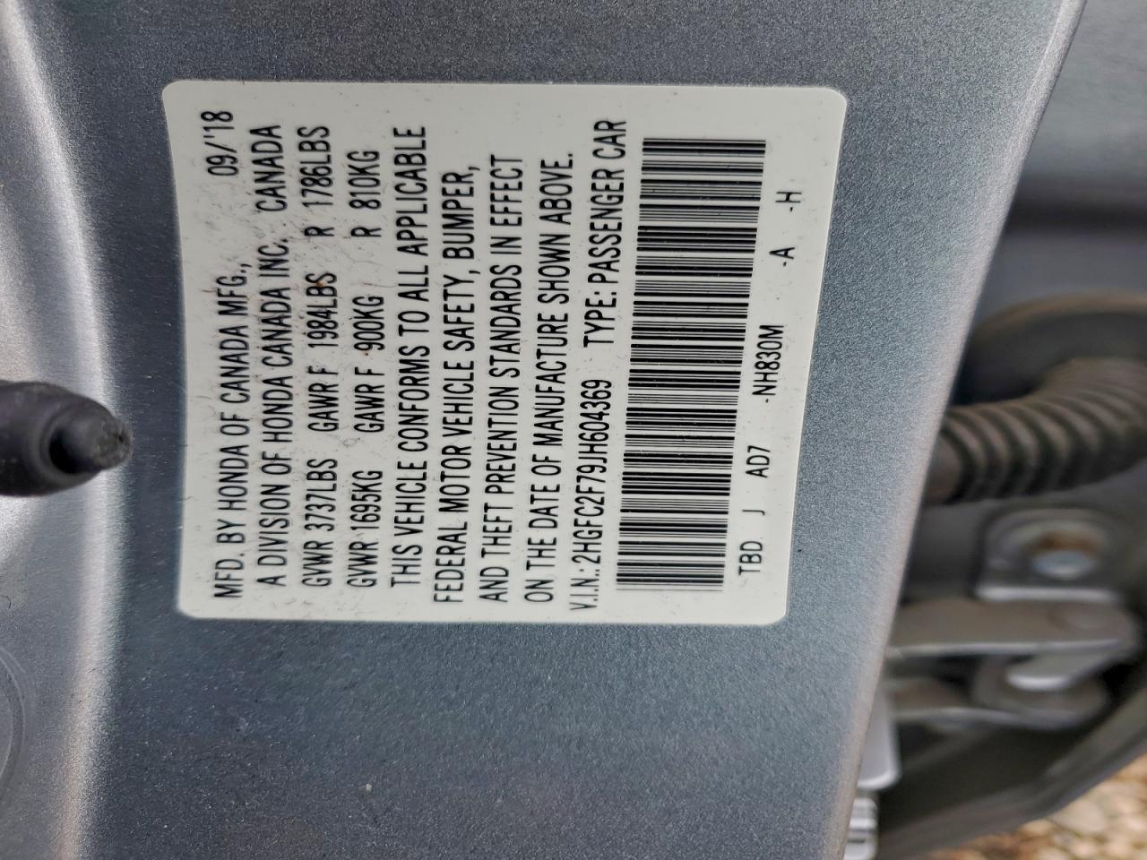 2018 HONDA CIVIC