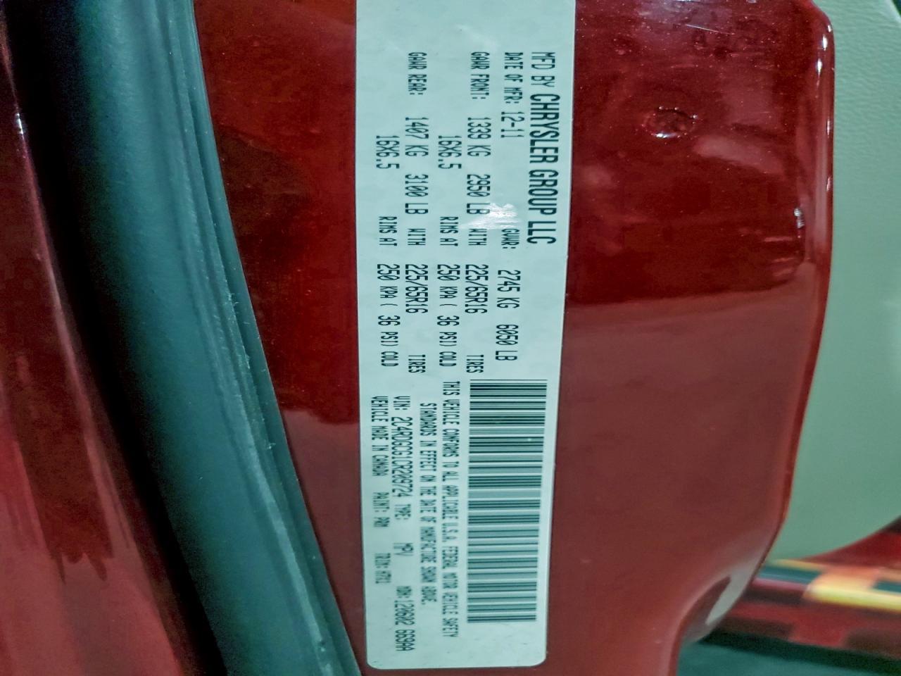 2012 DODGE GRAND CARAVAN