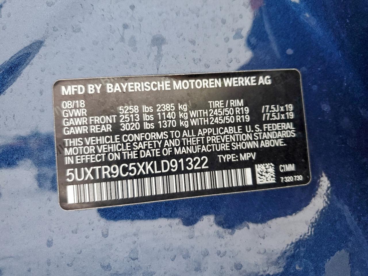 2019 BMW X3
