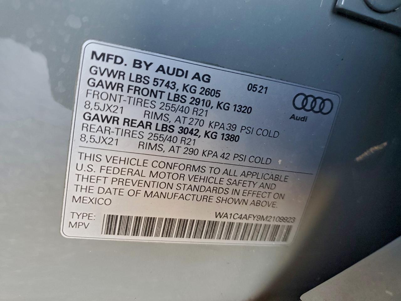 2021 AUDI SQ5
