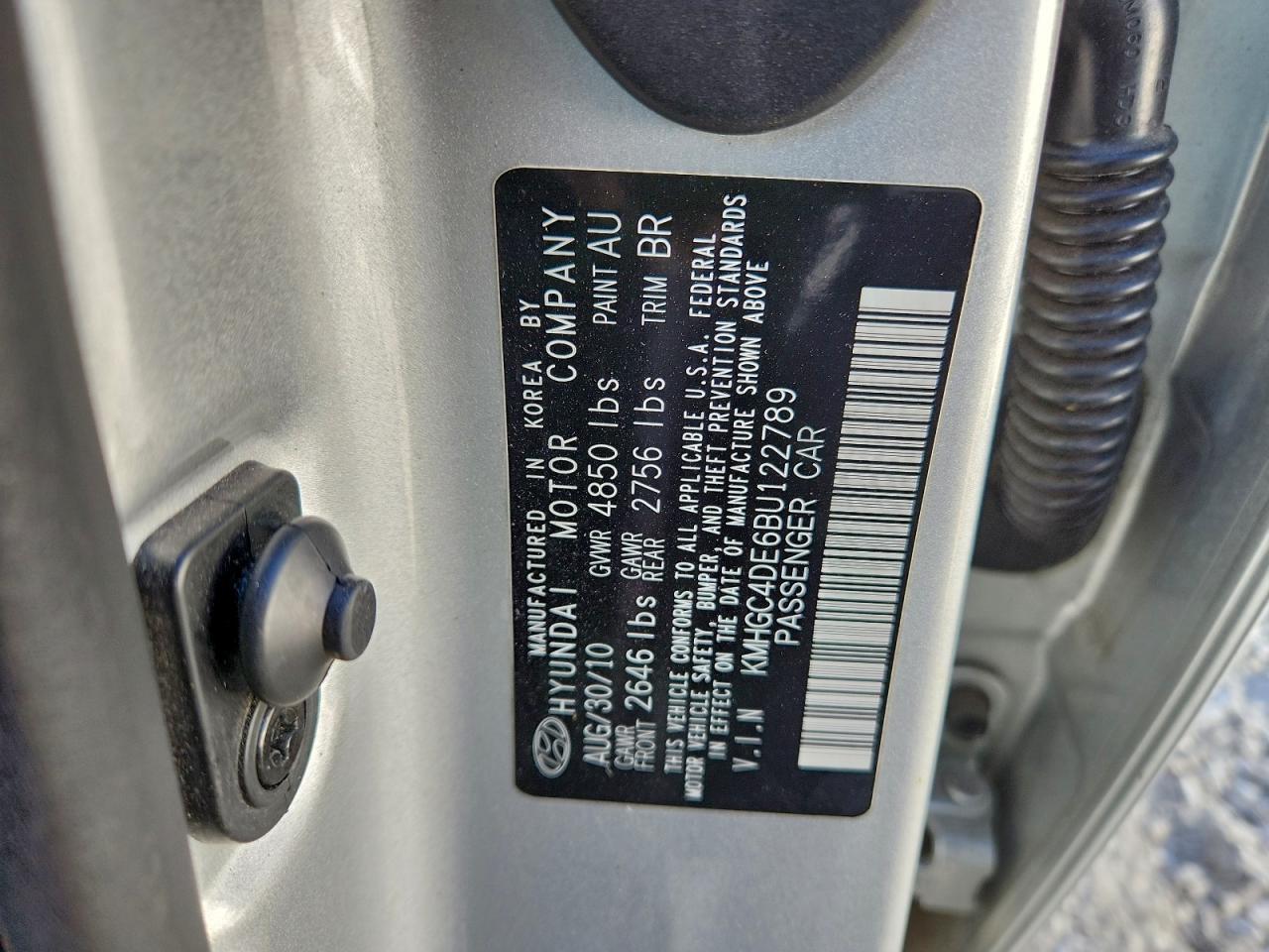 2011 HYUNDAI GENESIS