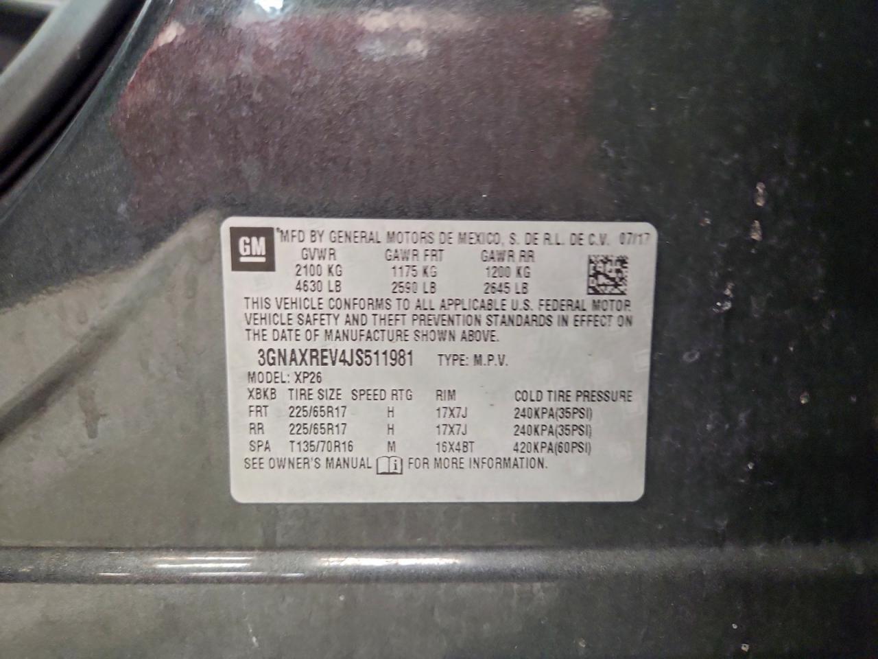 2018 CHEVROLET EQUINOX