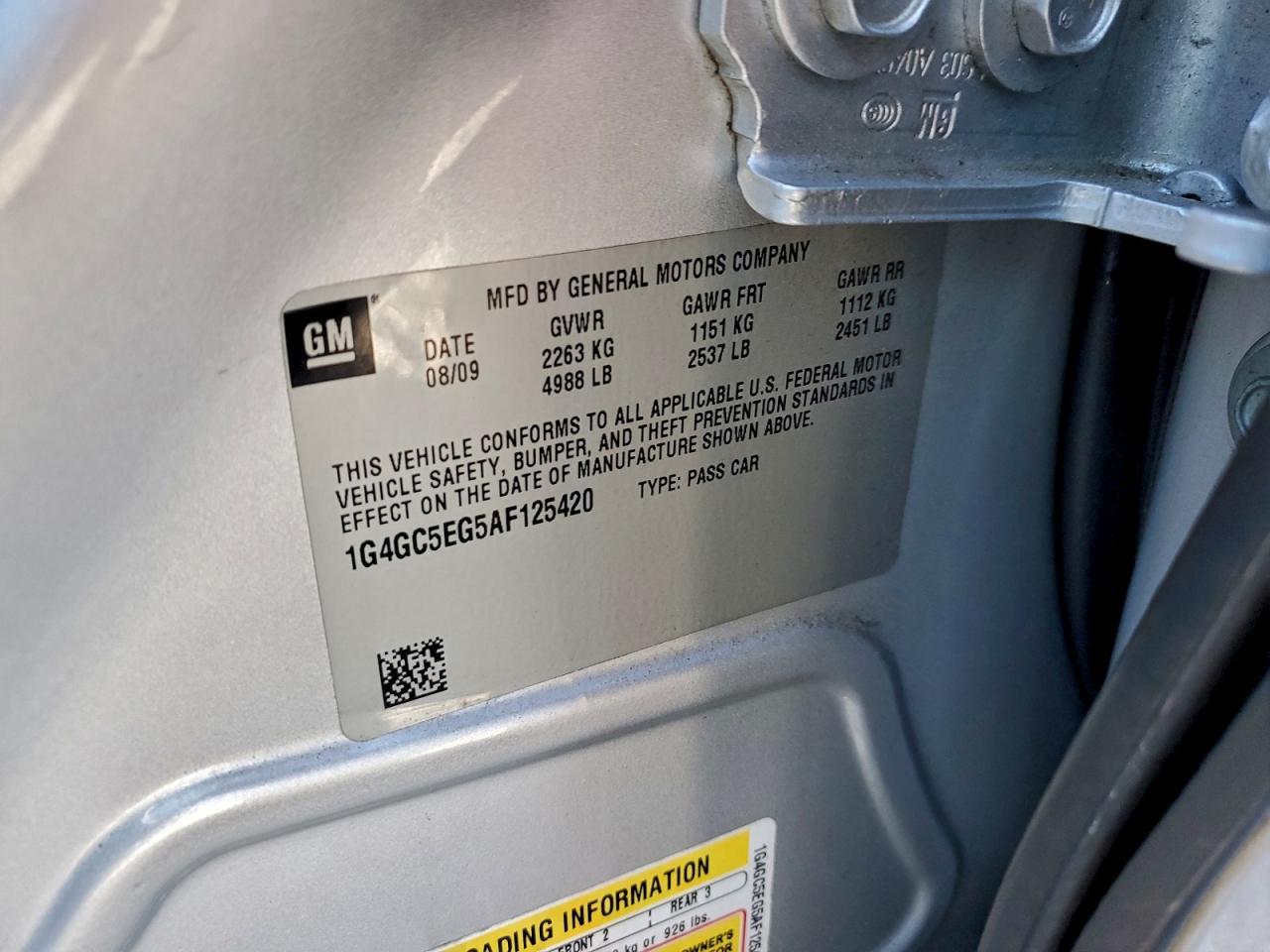 2010 BUICK LACROSSE