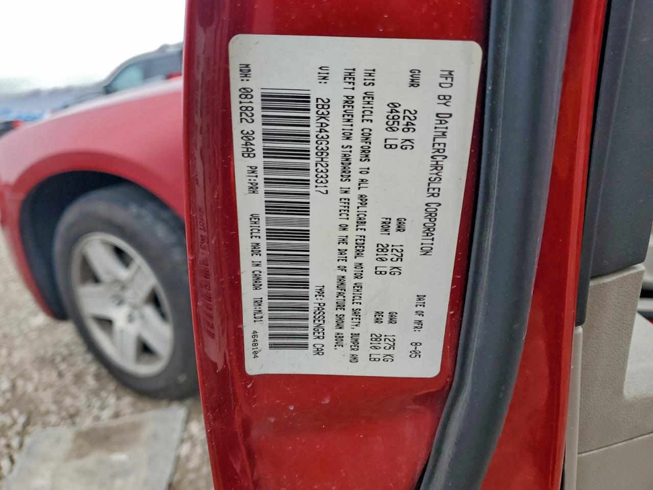 2006 DODGE CHARGER