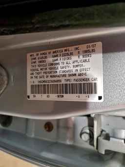 2007 HONDA ACCORD