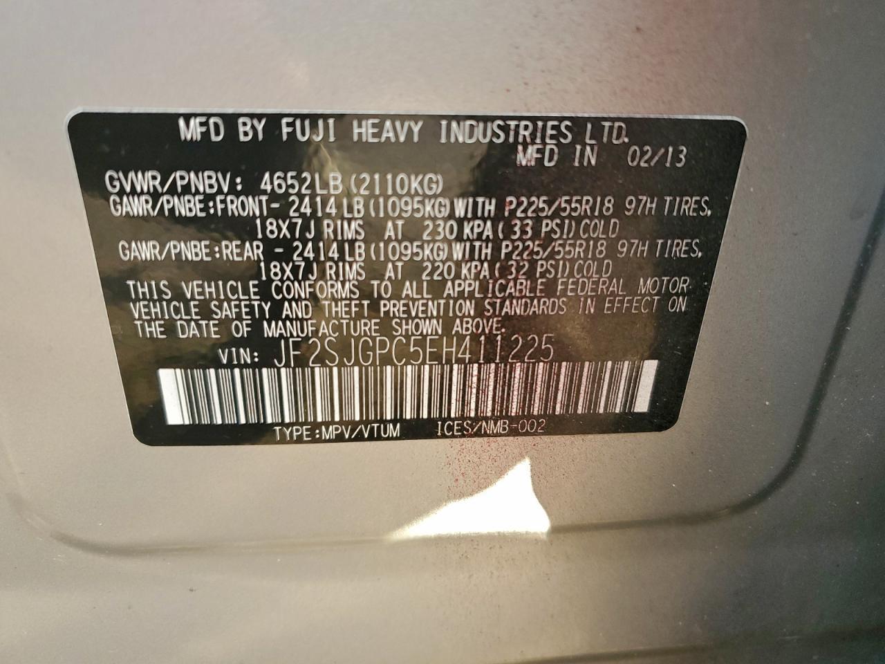 2014 SUBARU FORESTER