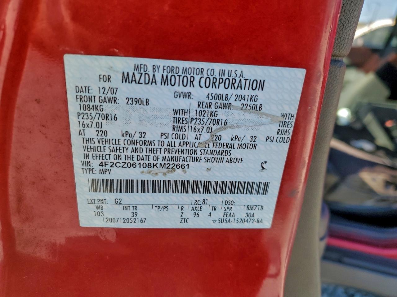 2008 MAZDA Tribute
