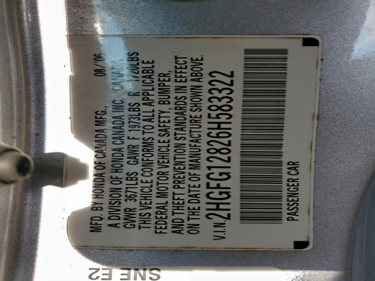 2006 HONDA CIVIC