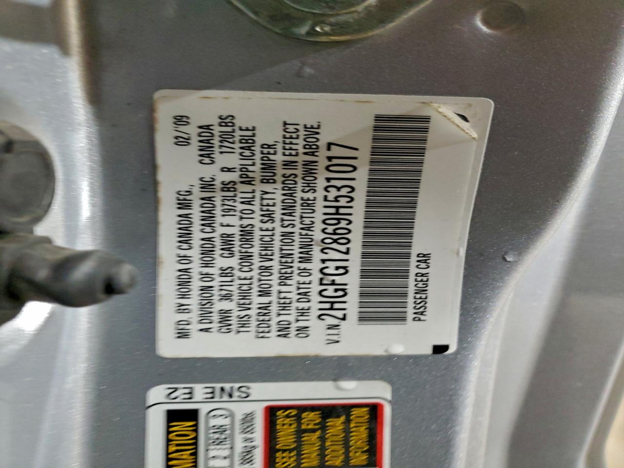 2009 HONDA CIVIC