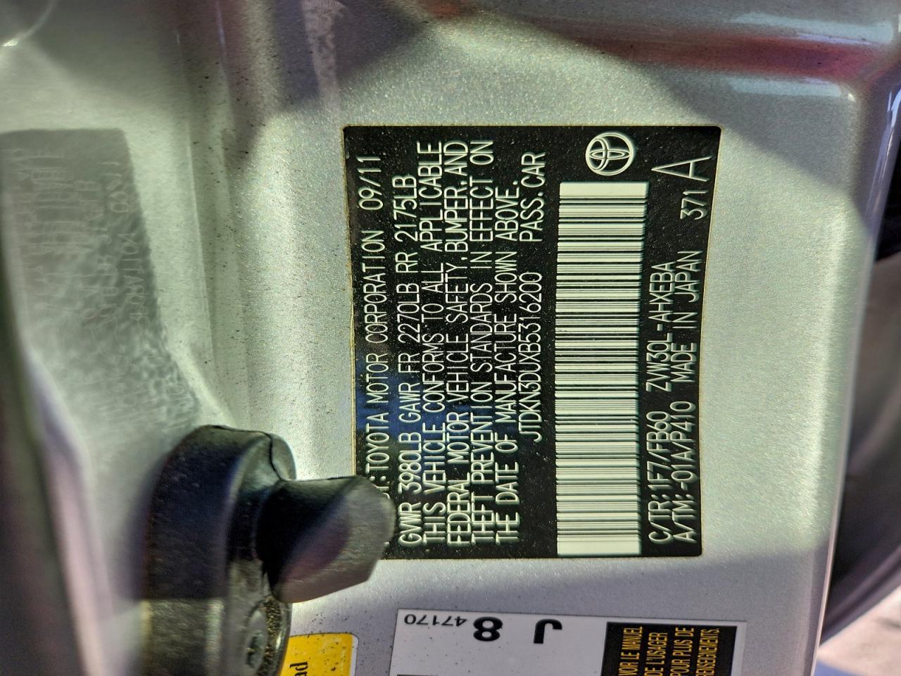 2011 TOYOTA PRIUS