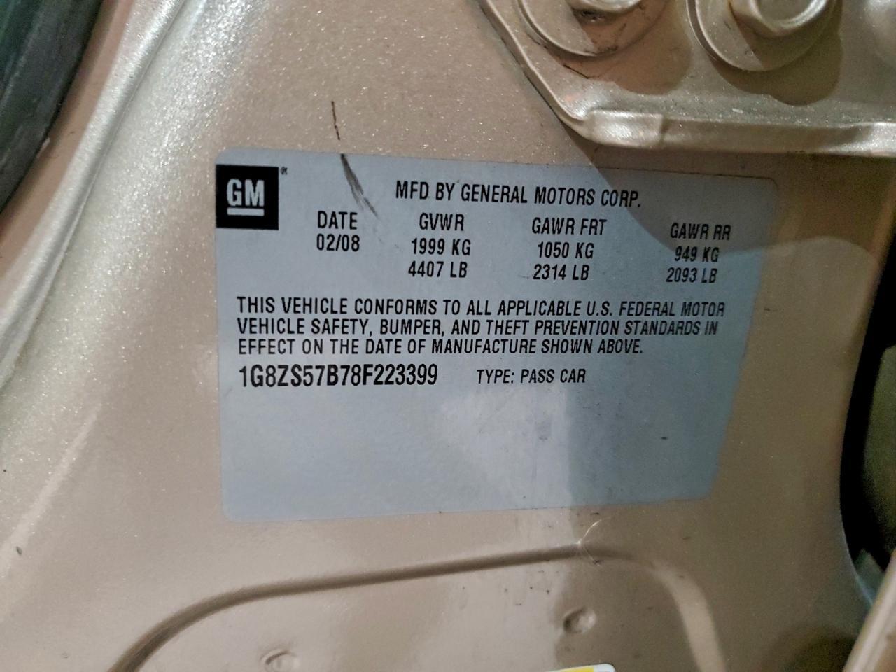 2008 SATURN Aura