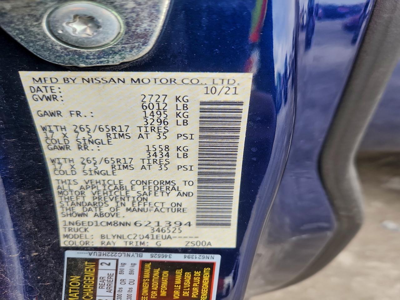 2022 NISSAN Frontier