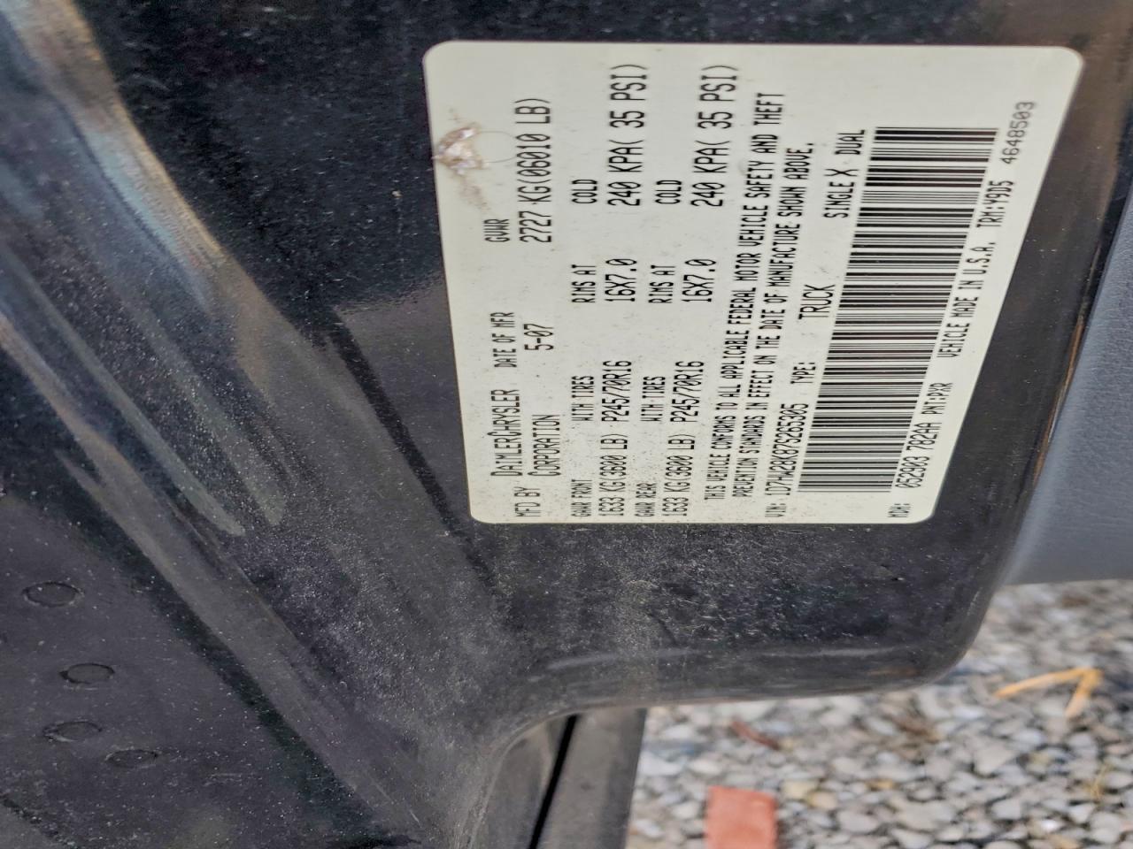 2007 DODGE Dakota