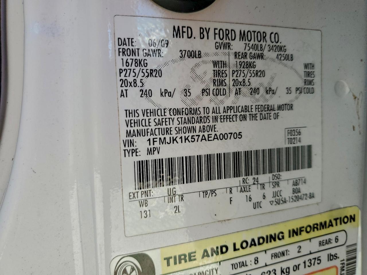 2010 FORD Expedition