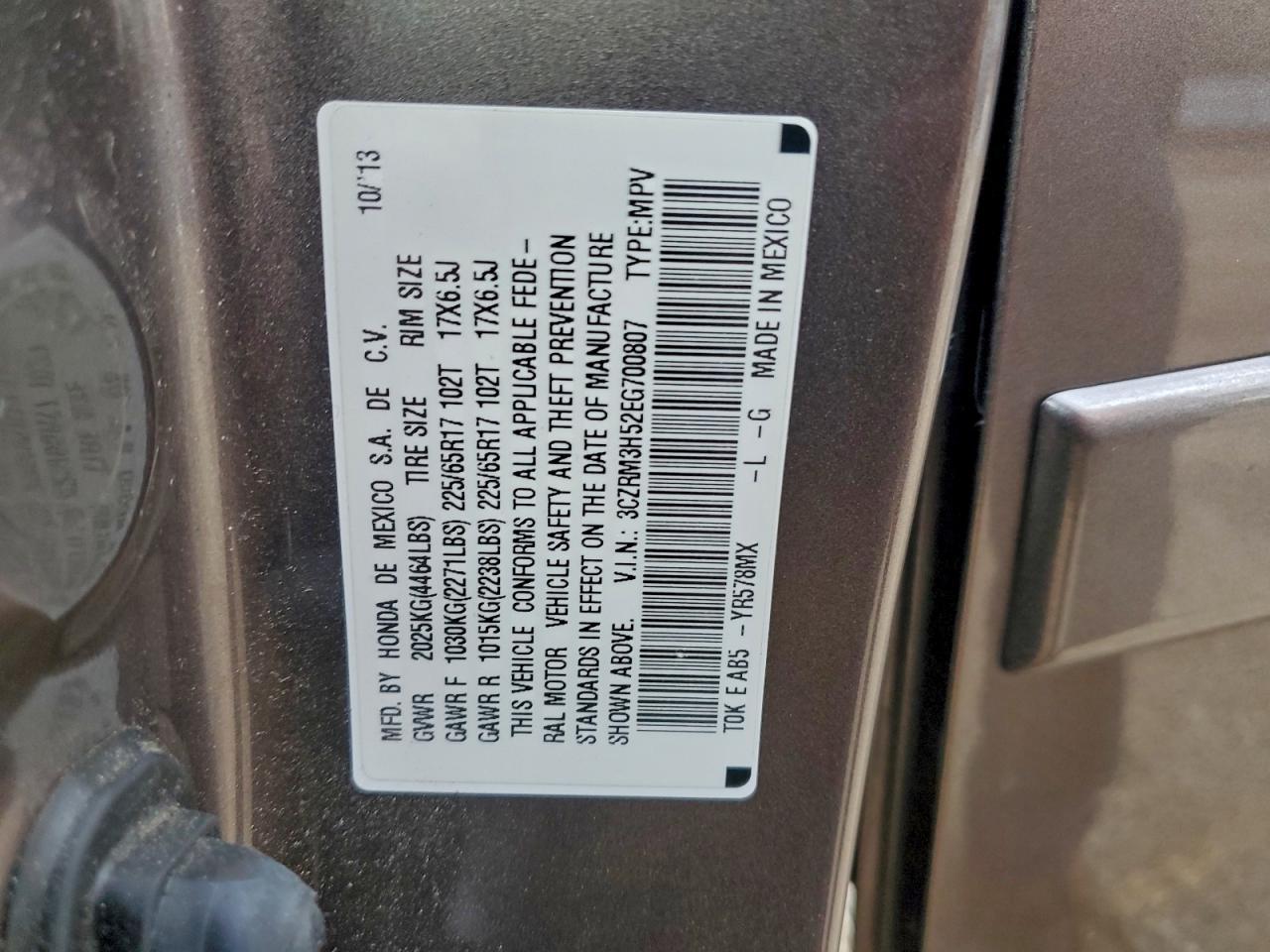 2014 HONDA CR-V