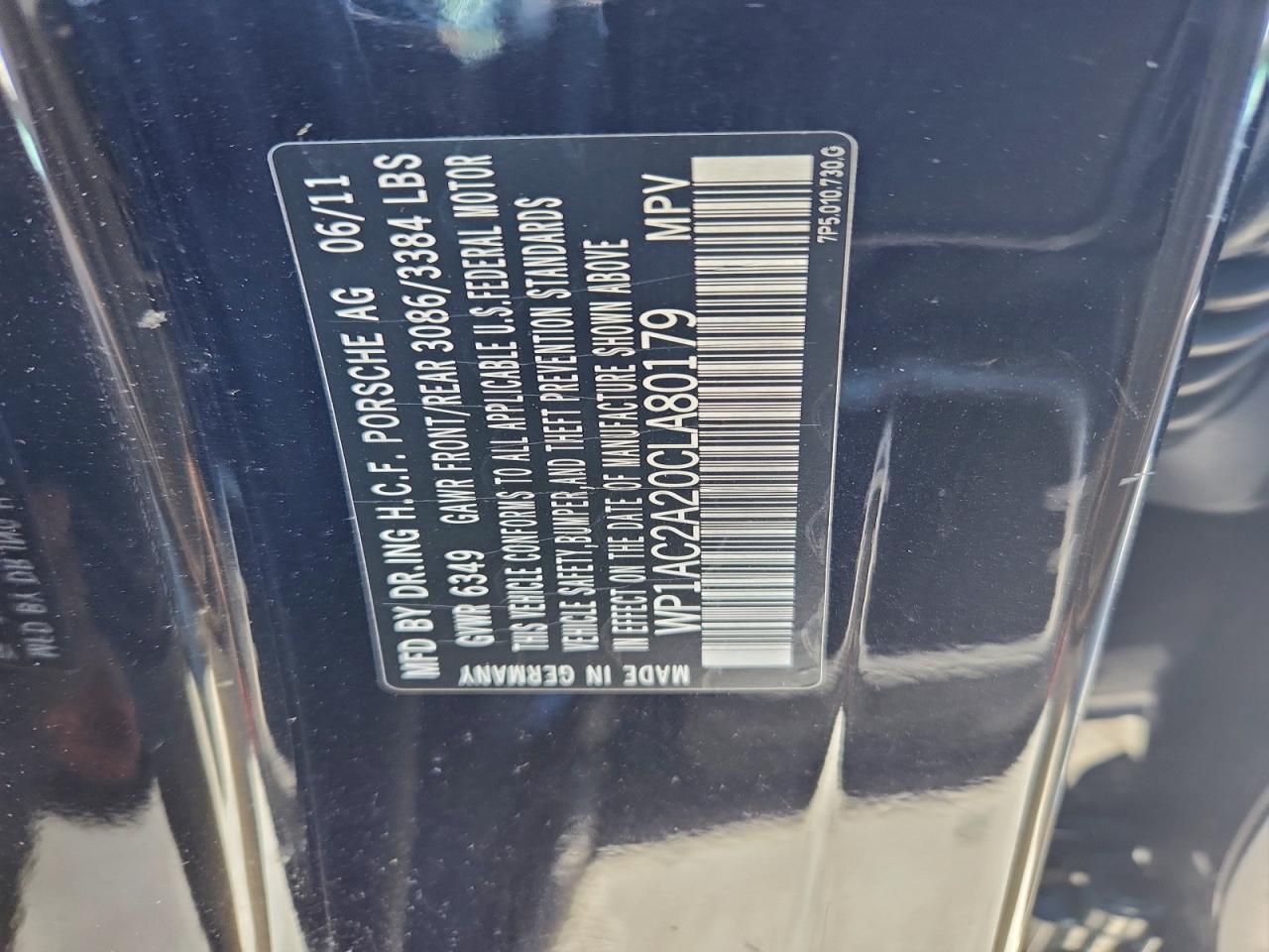 2012 PORSCHE CAYENNE