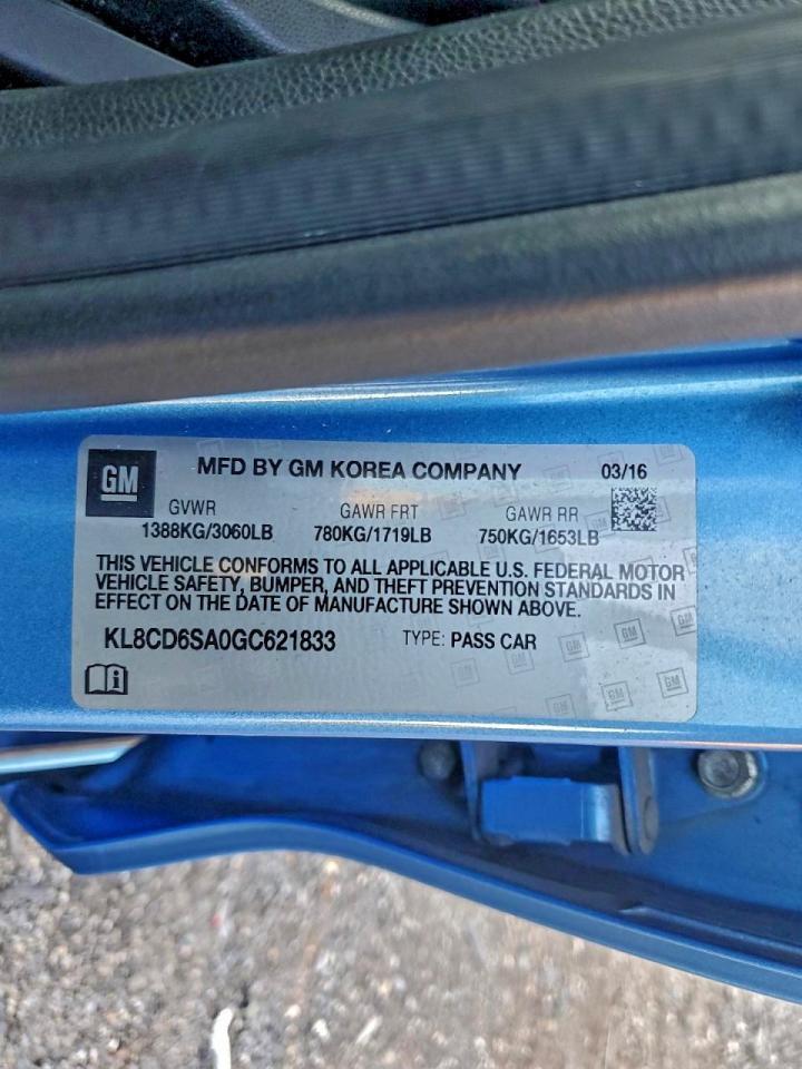 2016 CHEVROLET Spark