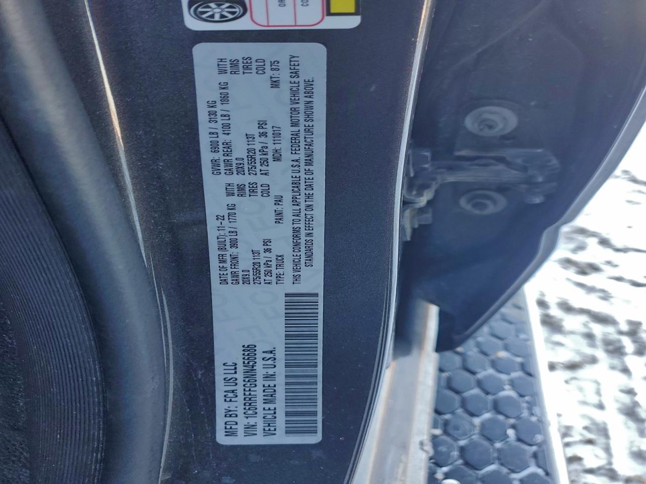 2022 RAM 1500