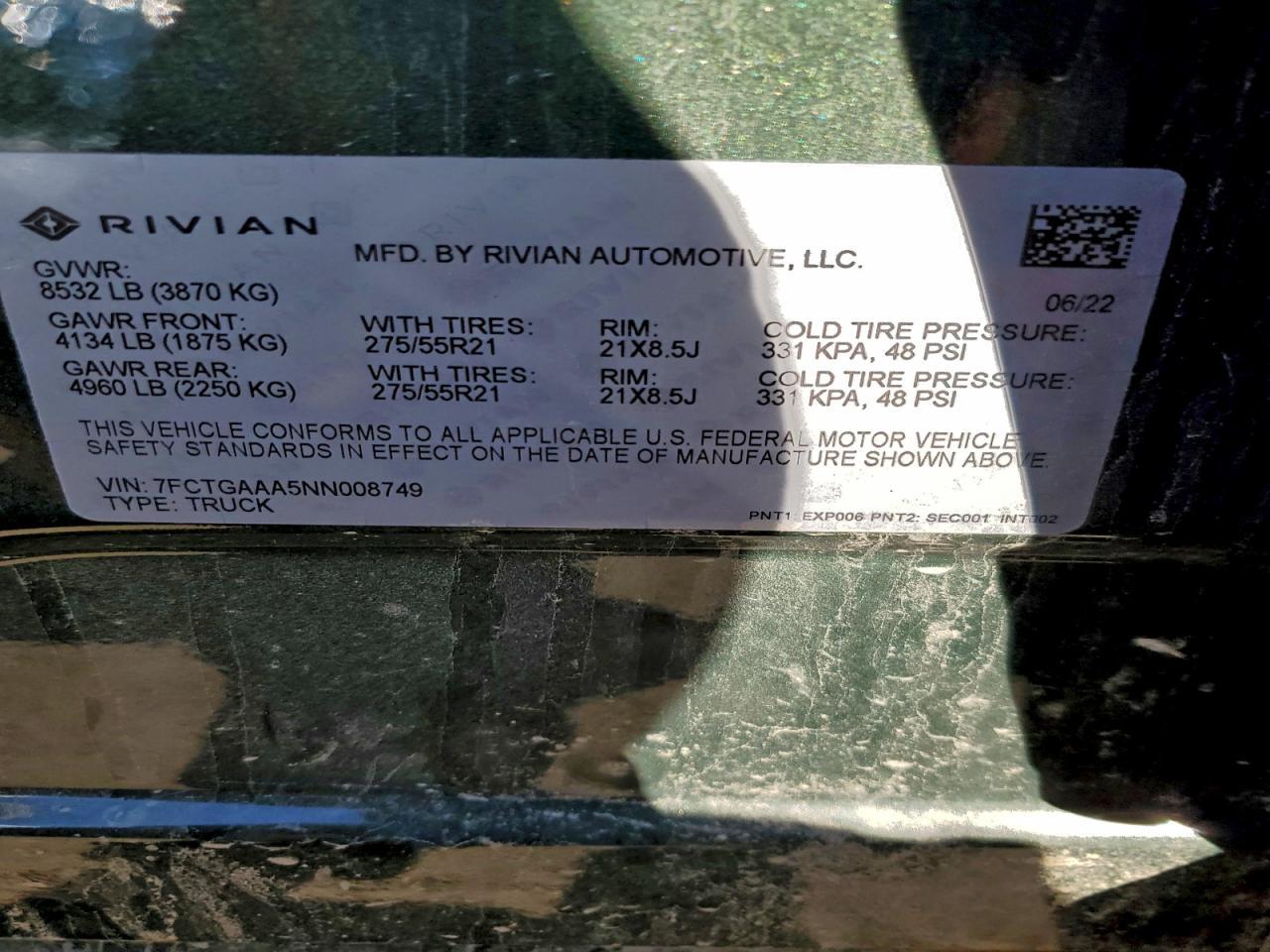 2022 RIVIAN R1t
