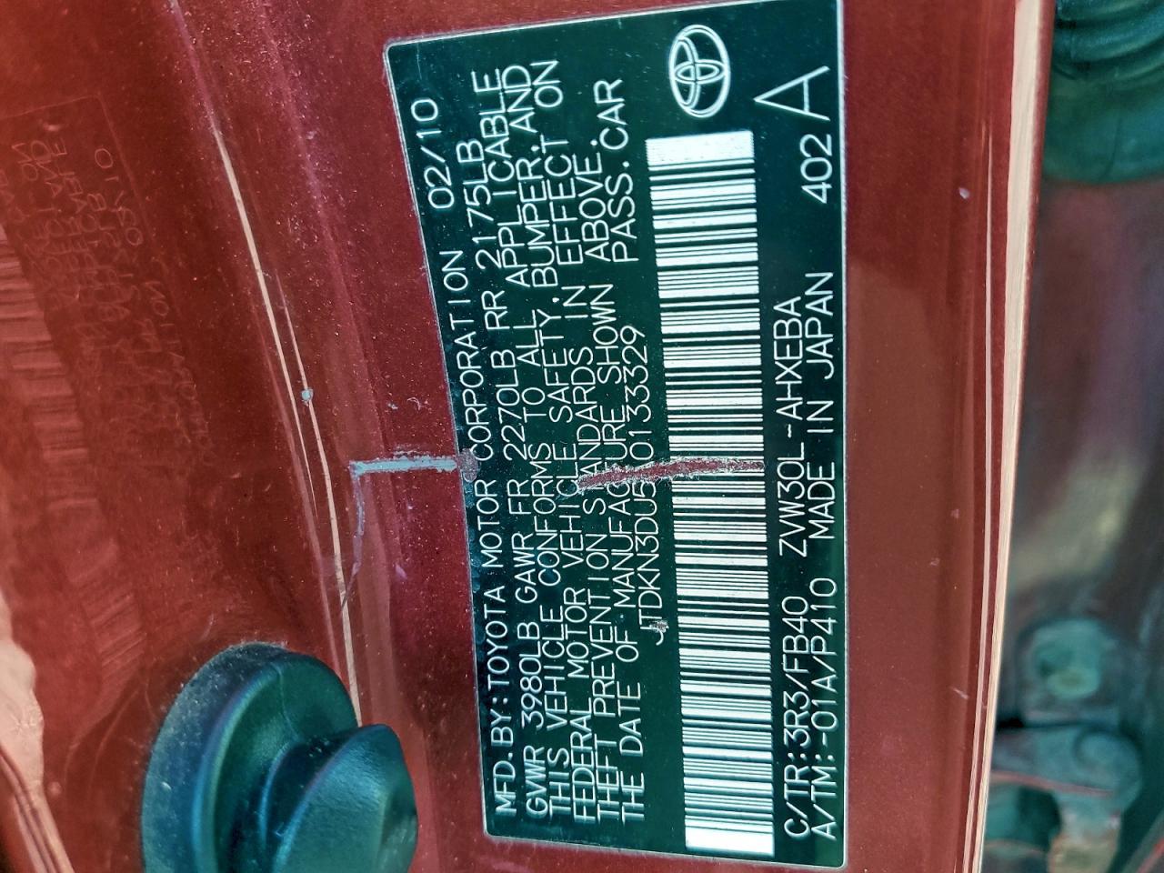 2010 TOYOTA PRIUS