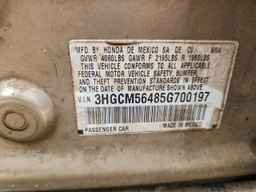 2005 HONDA ACCORD