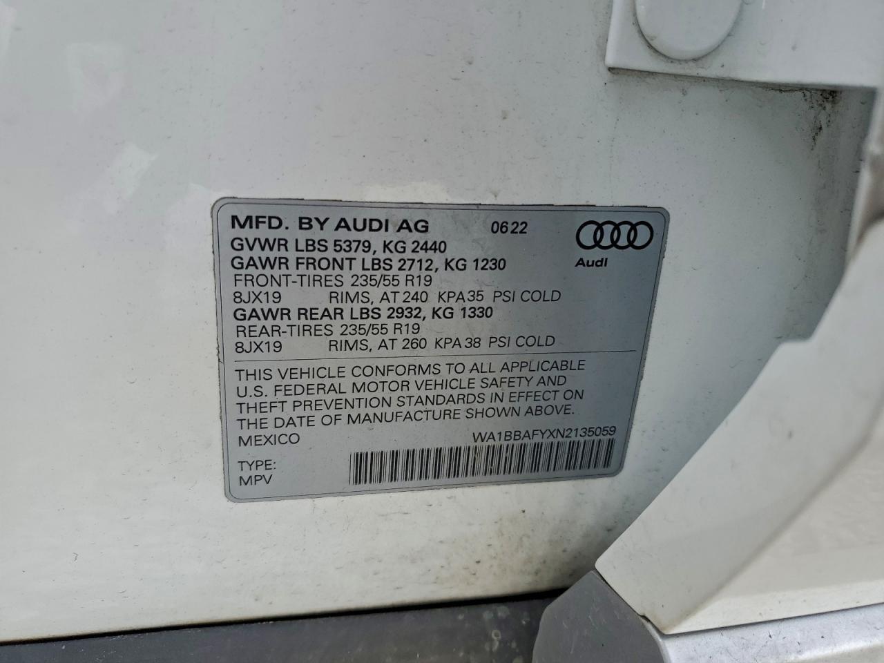 2022 AUDI Q5