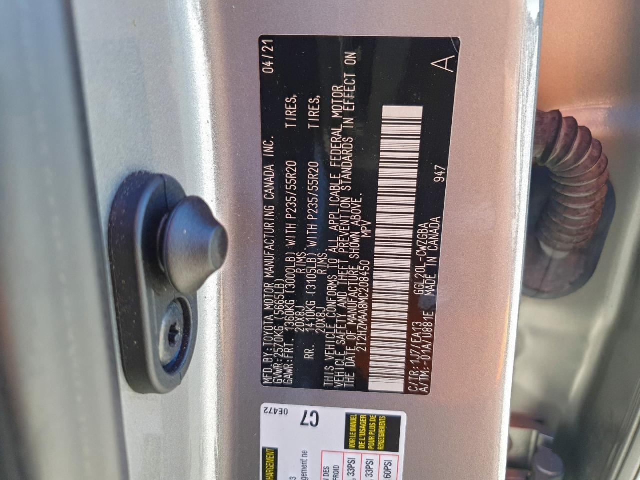2021 LEXUS RX 350