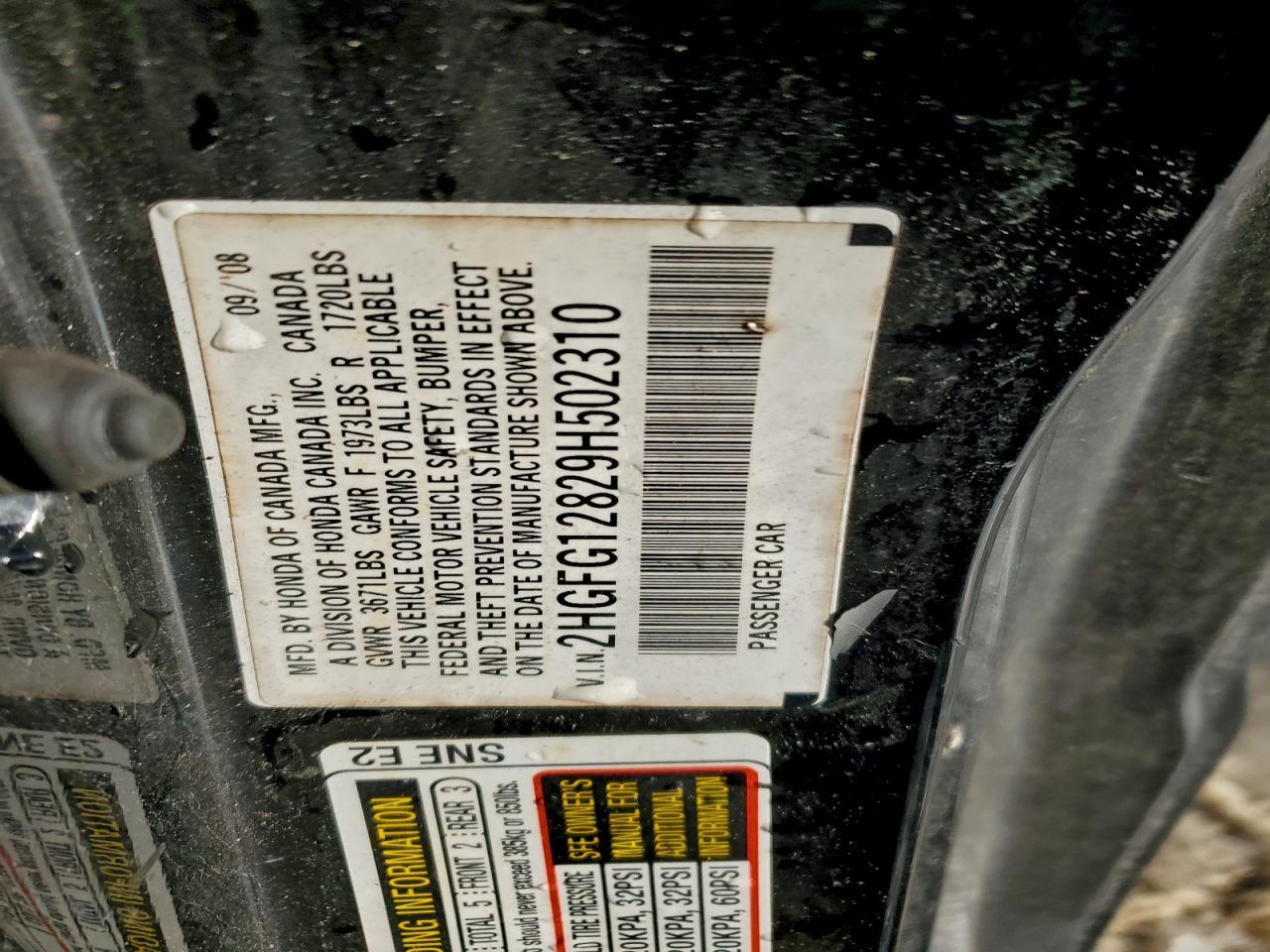 2009 HONDA CIVIC