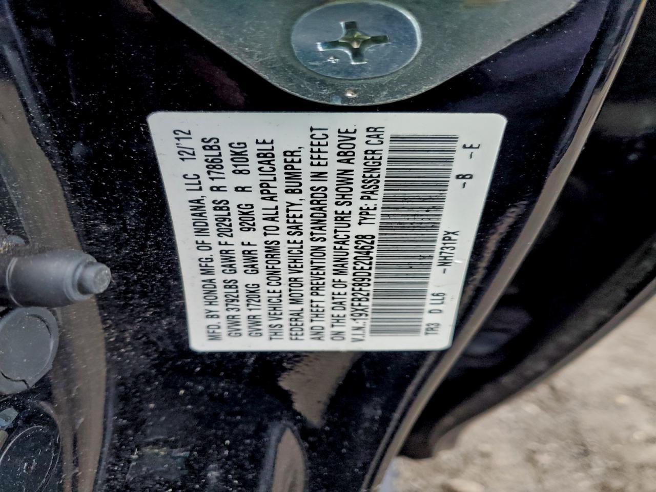 2013 HONDA CIVIC