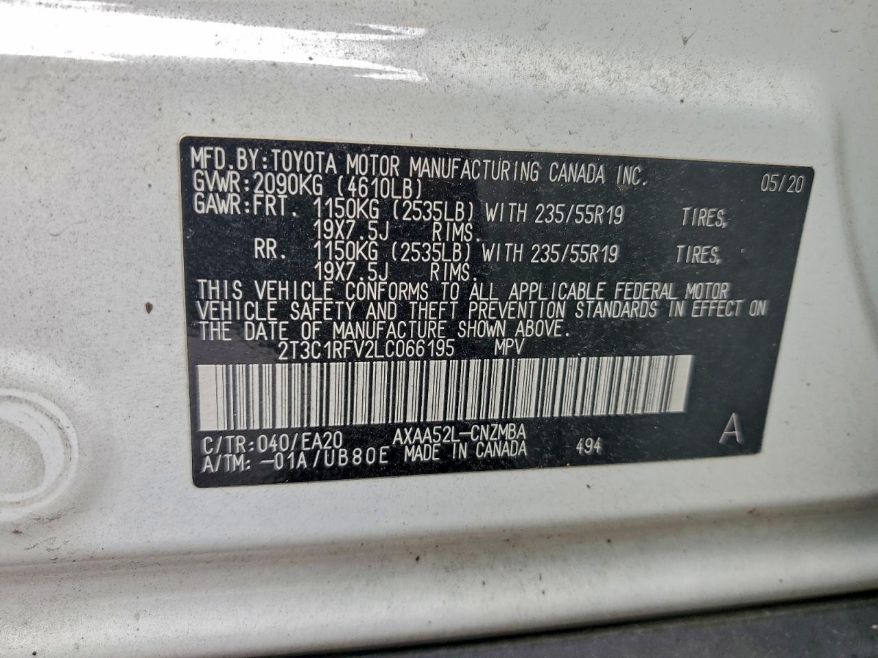 2020 TOYOTA RAV4