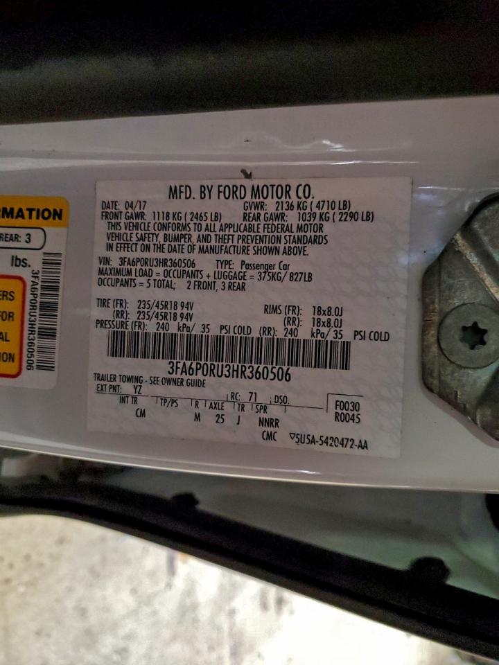 2017 FORD FUSION