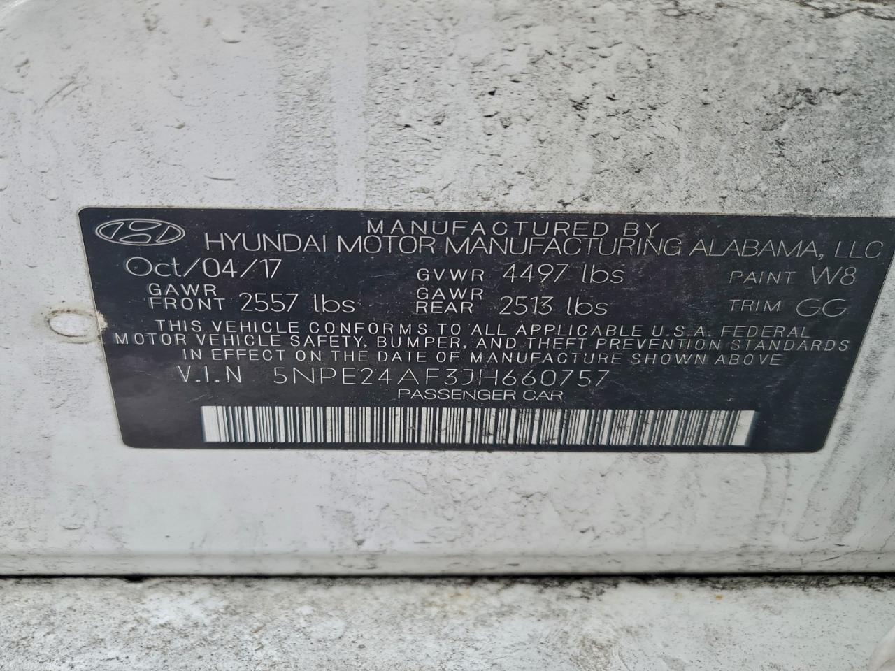 2018 HYUNDAI SONATA