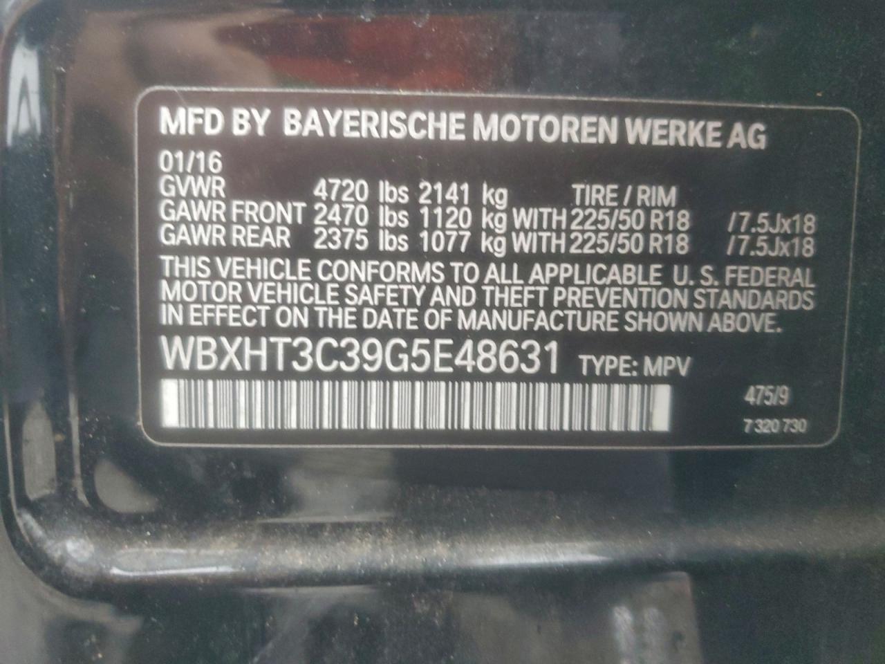 2016 BMW X1