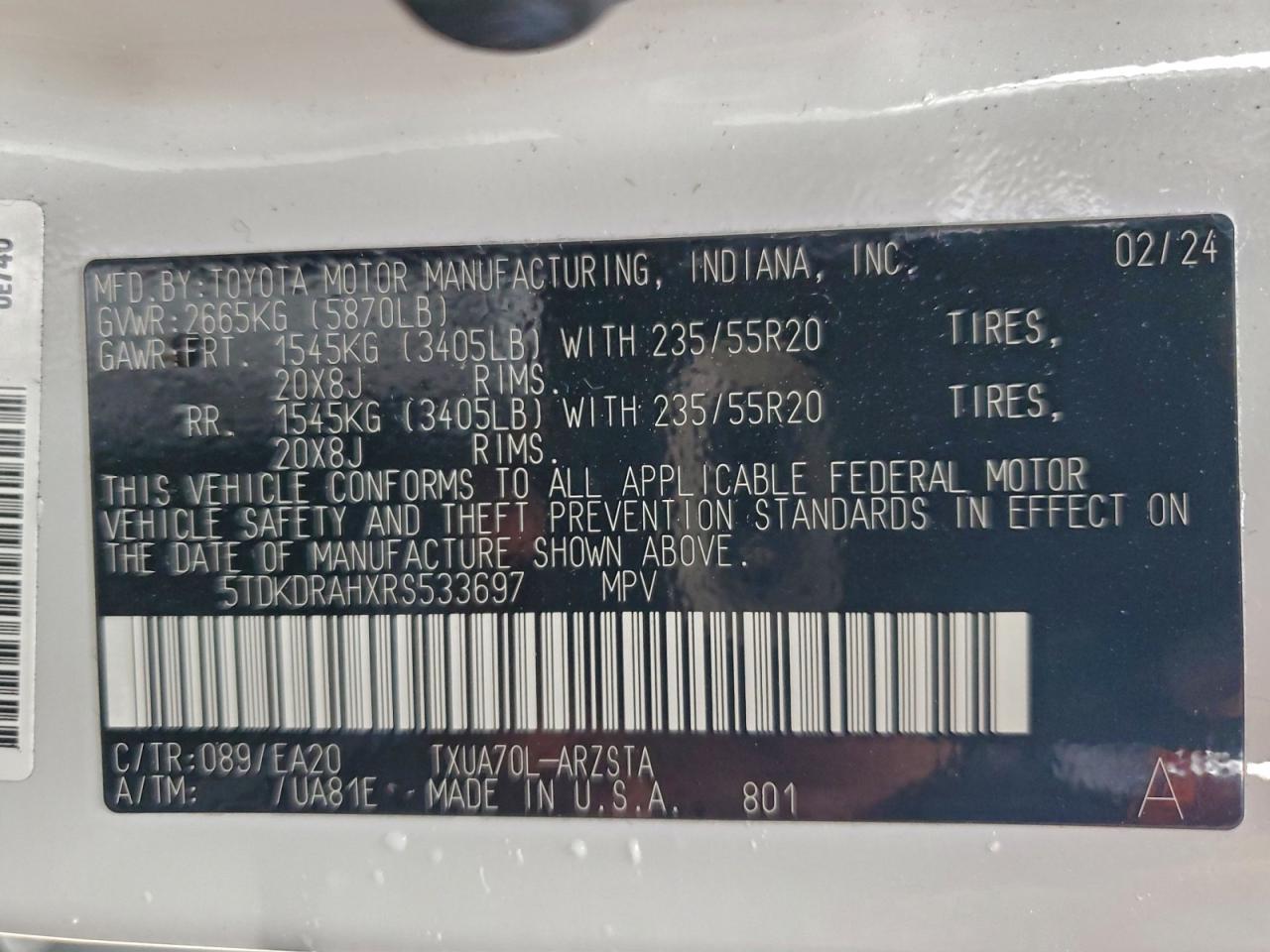 2025 TOYOTA HIGHLANDER