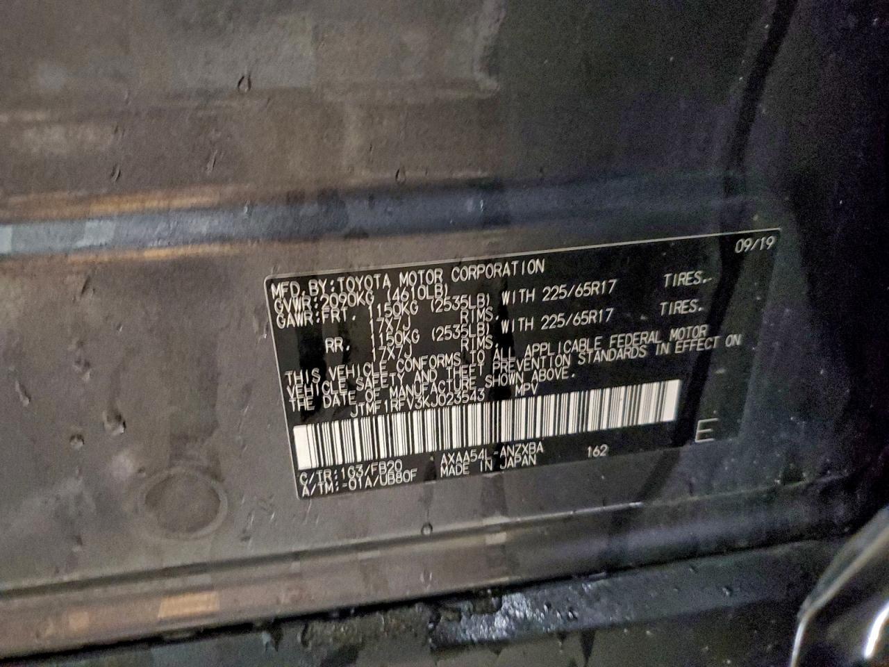 2019 TOYOTA RAV4
