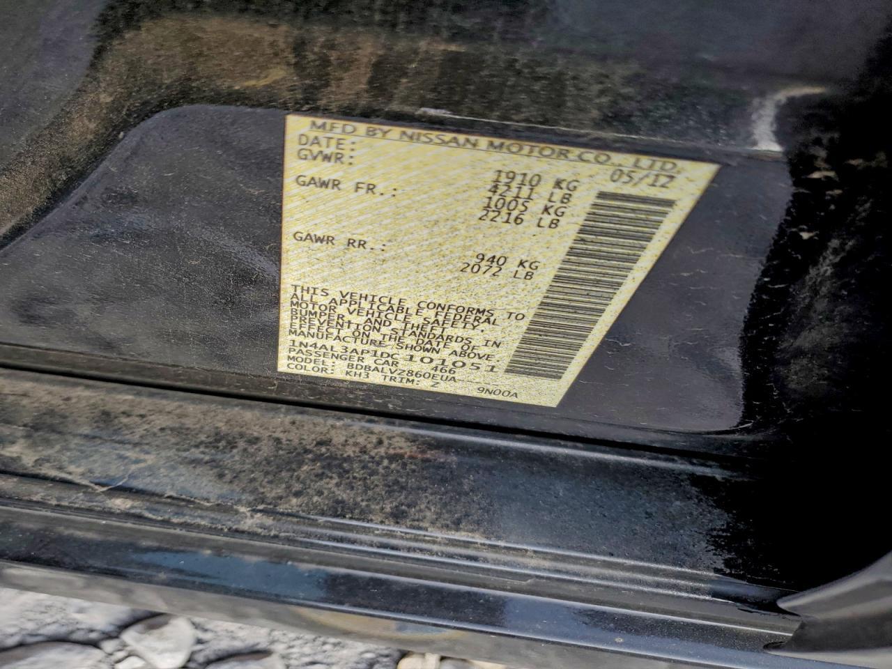 2013 NISSAN ALTIMA