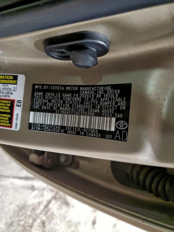 2010 TOYOTA COROLLA