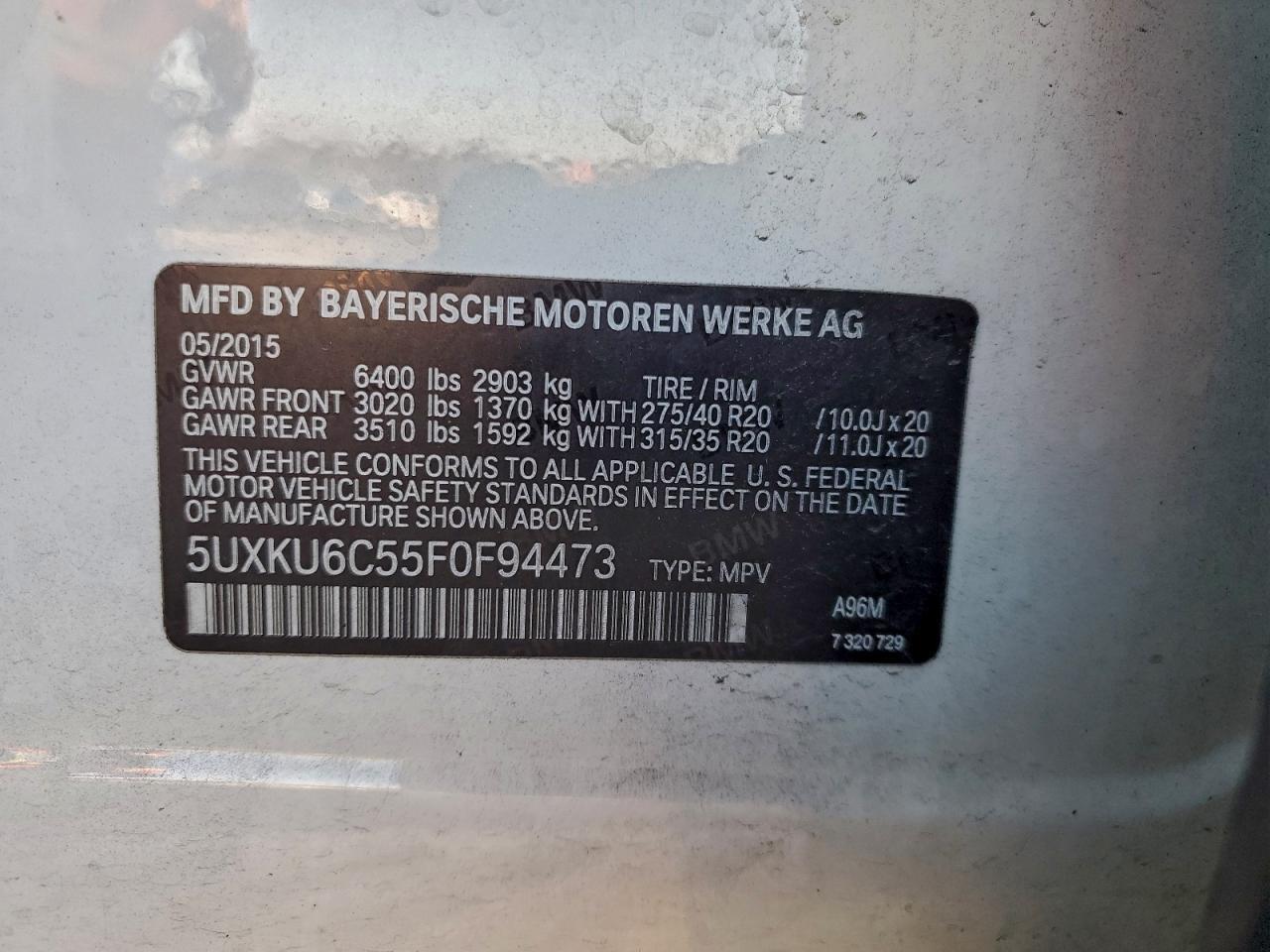 2015 BMW X6