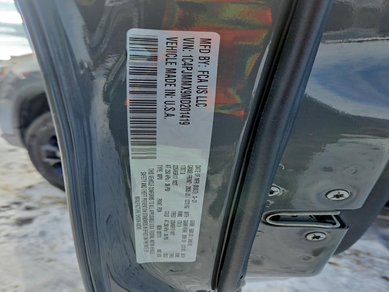 2021 JEEP CHEROKEE