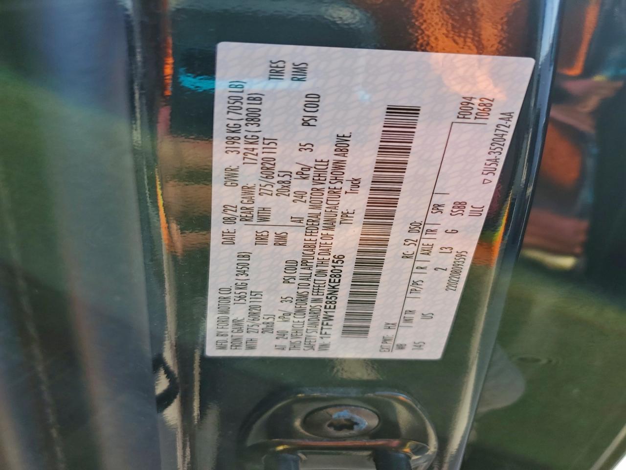 2022 FORD F-150
