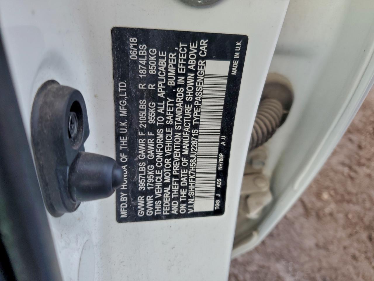 2018 HONDA CIVIC