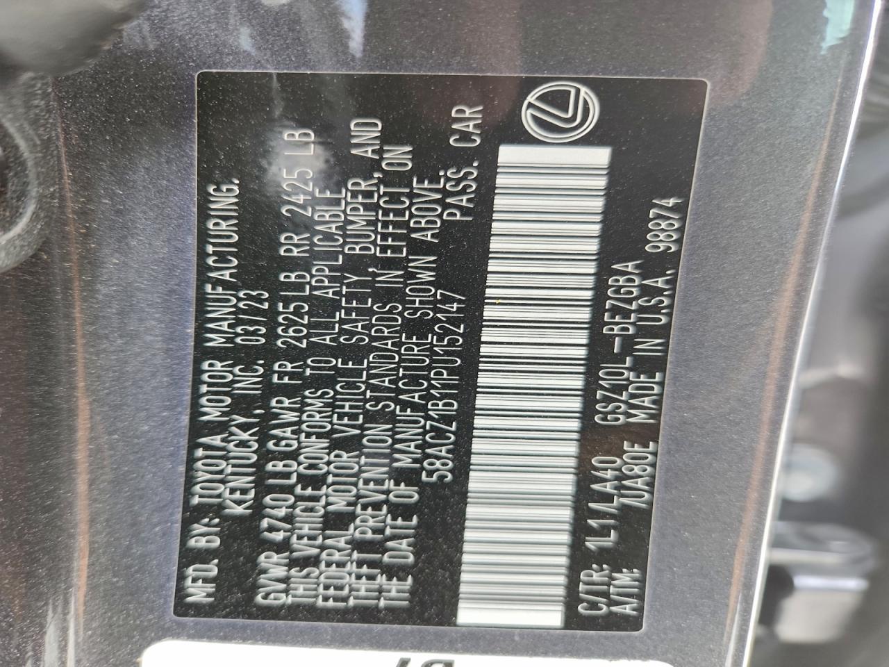 2023 LEXUS ES 350