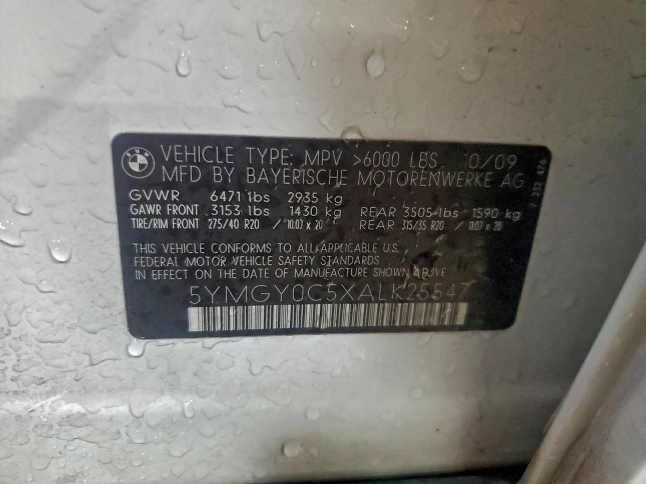 2010 BMW X5
