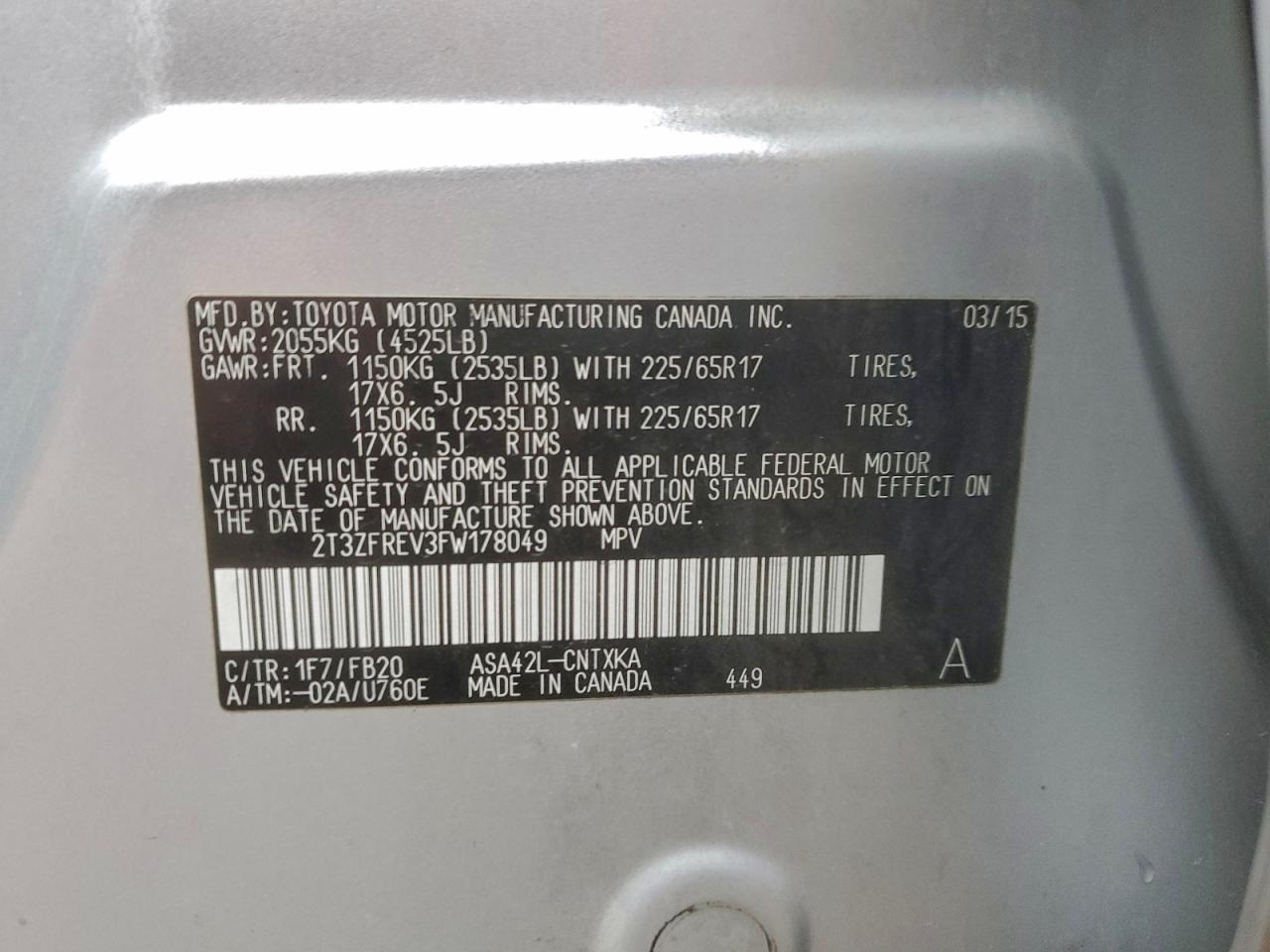 2015 TOYOTA RAV4