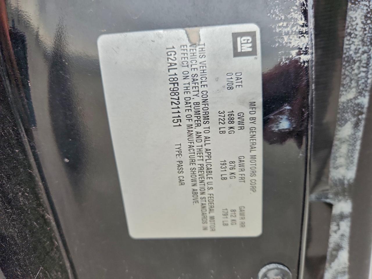 2008 PONTIAC G5