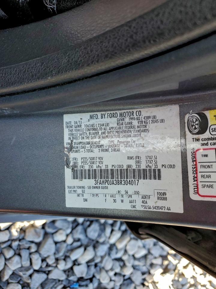 2011 FORD FUSION