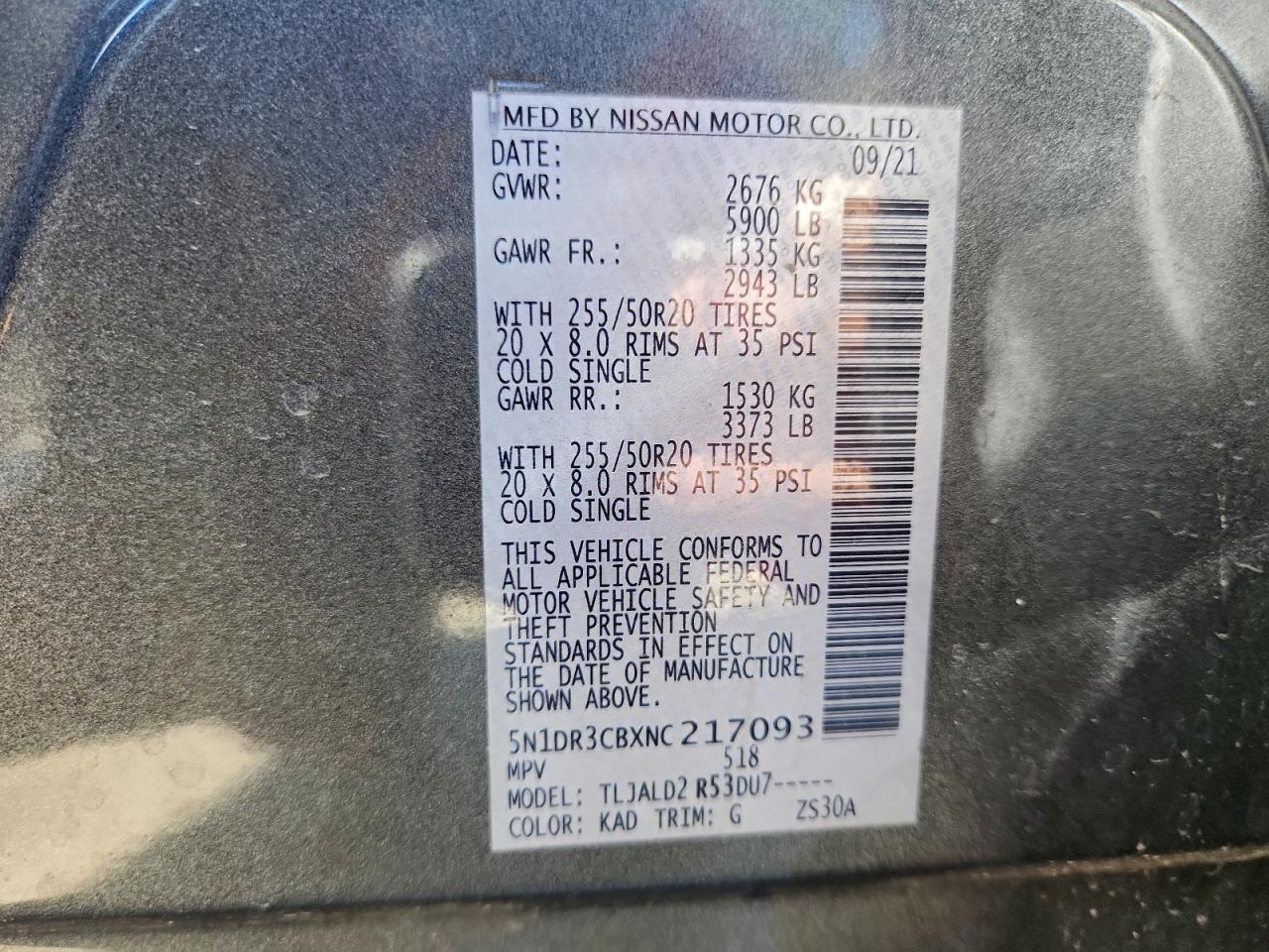 2022 NISSAN PATHFINDER