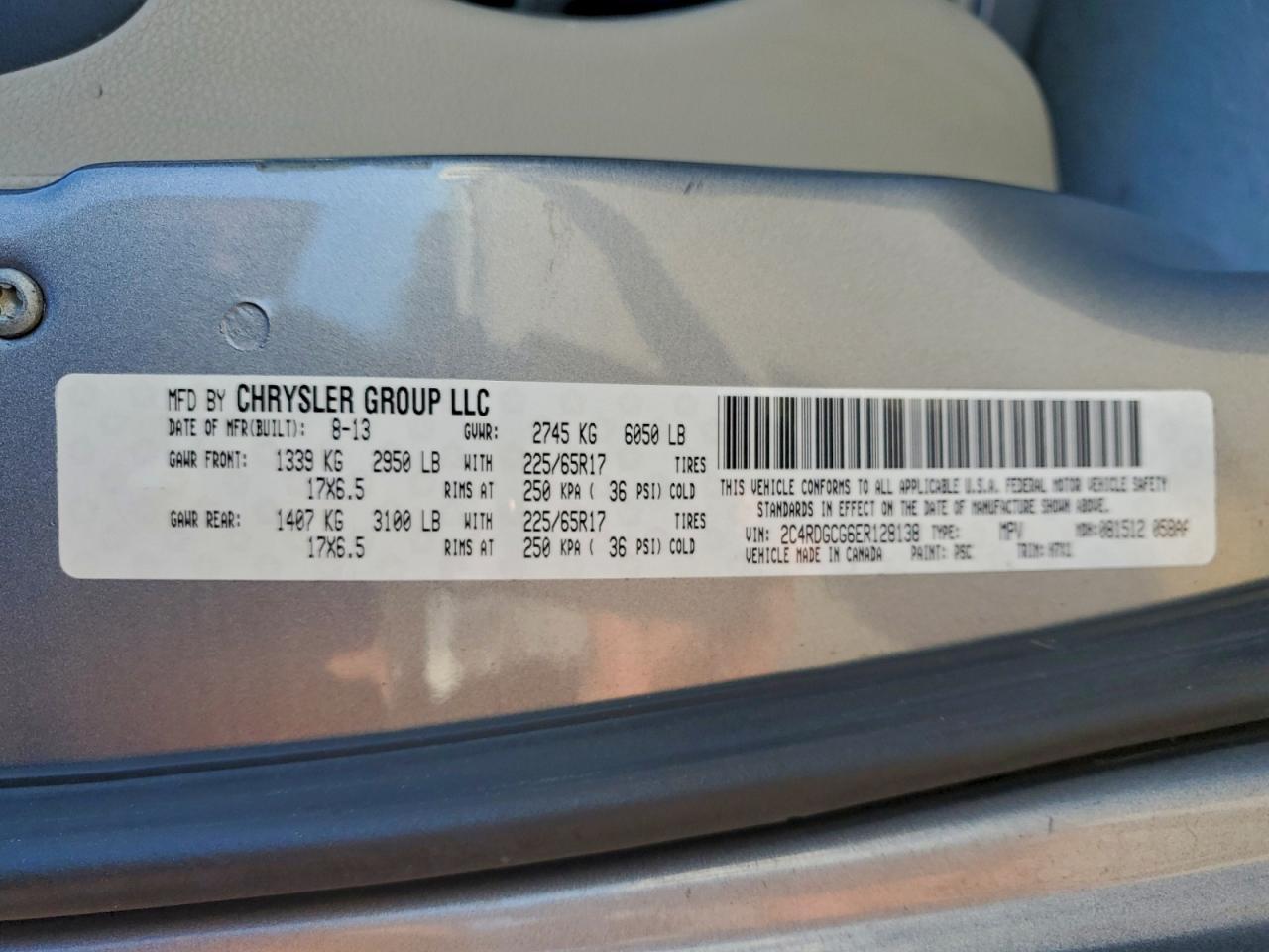 2014 DODGE GRAND CARAVAN