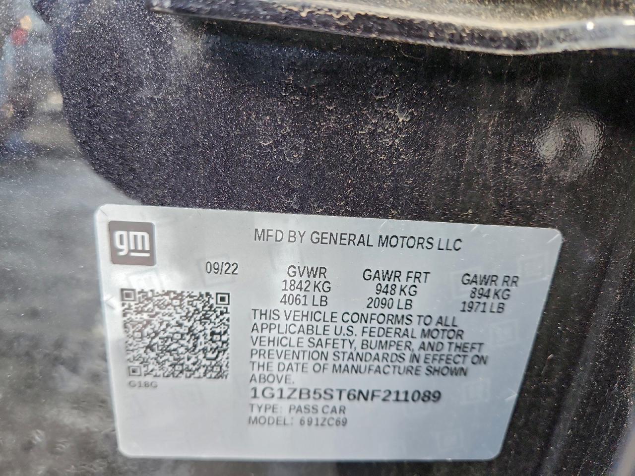 2022 CHEVROLET MALIBU